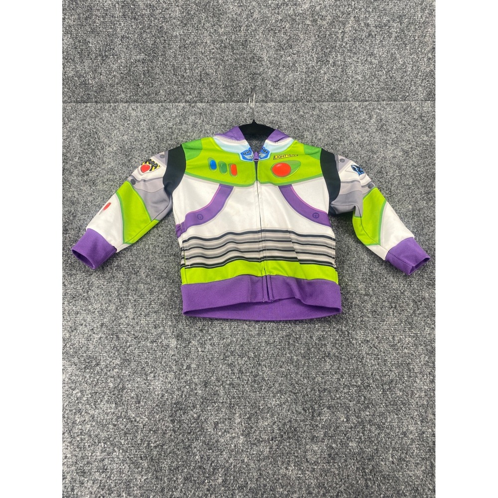 Disney Toy Story Buzz Lightyear Costume Hoodie Toddler 2T Multi-Color Full Zip